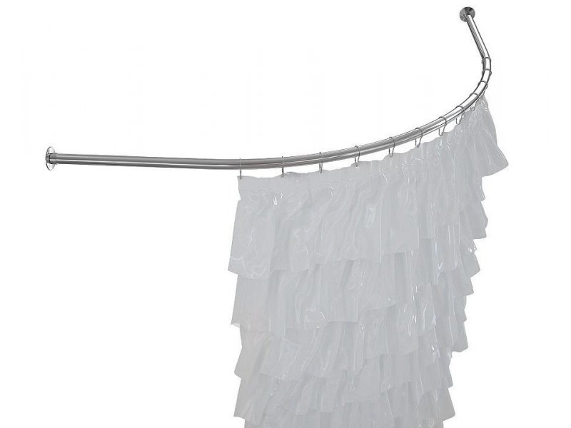 Купить Карниз для ванны Aquanet Capri 00156492 170*110 см полукруглый