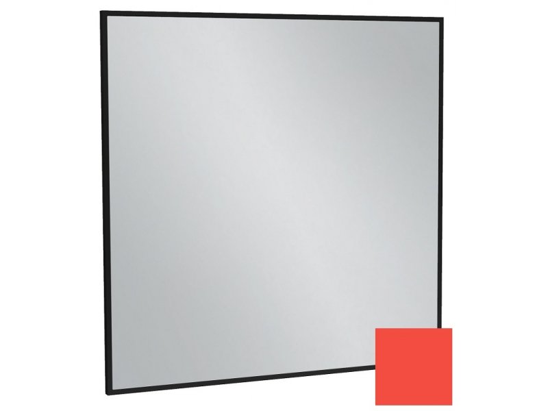 Купить Зеркало Jacob Delafon Silhouette EB1425-S44, 80 х 80 см, лакированная рама алый сатин