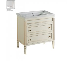 Тумба под раковину Caprigo Albion promo 80 33315, 2 ящика, цвет B-077 bianco grigio