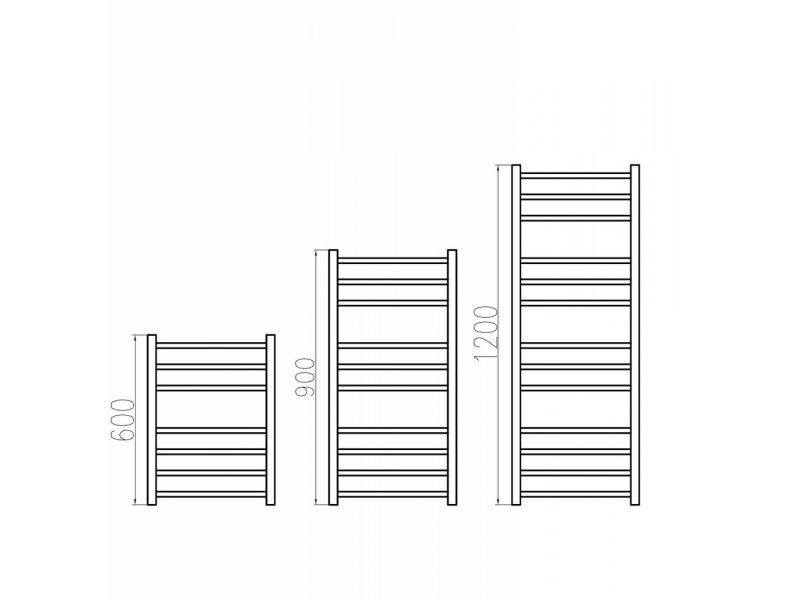 Купить Полотенцесушитель водяной Grota Estro 48 x 150 см, ширина 48 см, высота 150 см, полированный