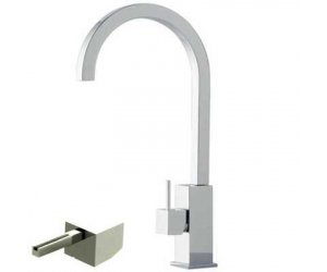 Смеситель Bandini Ice Cube 750220PN00LW для раковины, никель/ручка венге