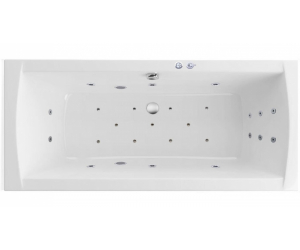 Ванна гидромассажная Excellent Aquaria Lux 180 x 80 см, ULTRA, хром, каркас в подарок