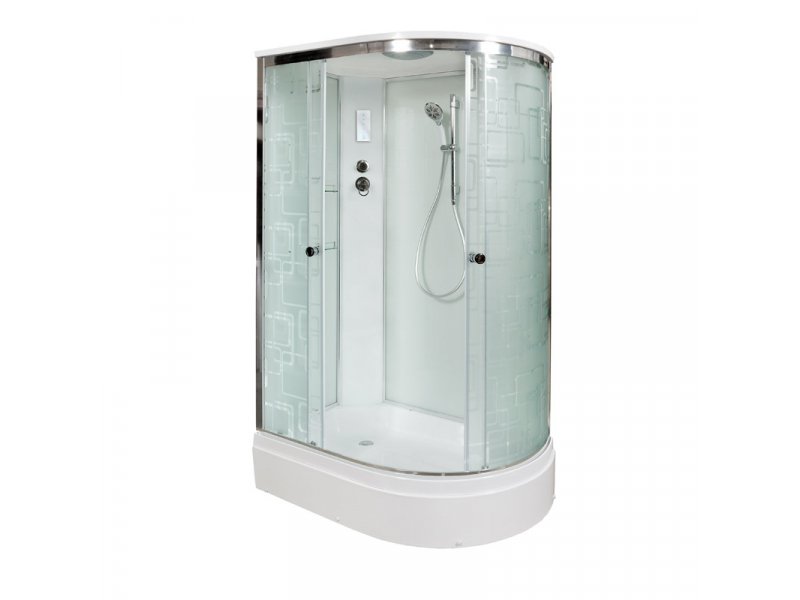 Купить Душевая кабина Deto Em EM2712 L/R эл 120 x 80 см, с крышей, с электрикой