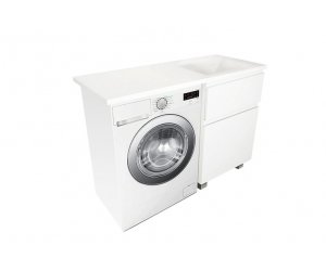 Тумба с раковиной Эстет Dallas Luxe, 2 ящика, 115 x 48,2 см, напольная, левая/правая