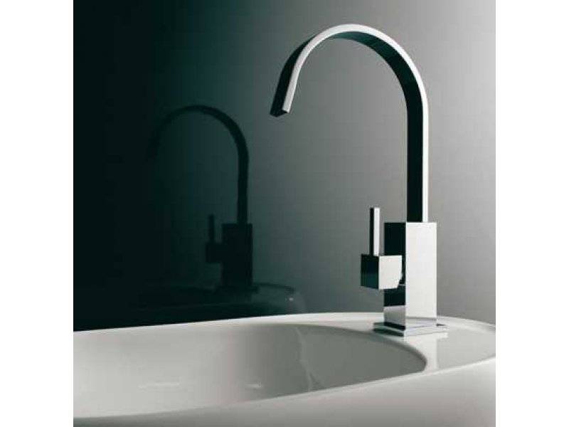 Купить Смеситель Bandini Ice Cube 2 752220SN03LW для биде, матовый никель/ручка венге