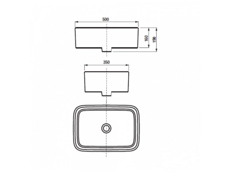 Купить Раковина Roca Mila 7.3270.0.B00.0 35 x 50 см, накладная, прямоугольная, белая