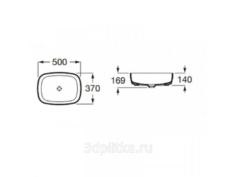 Купить Раковина-чаша Roca Inspira Soft 37х50 327500000