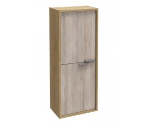 Шкаф-пенал Jacob Delafon Vivienne EB1510-E70-E71, 40 х 100 см, ручки хром, корпус арлингтонский дуб, фасад серый дуб