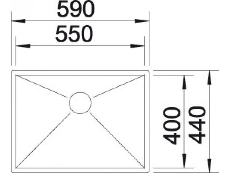 Купить Мойка Blanco Zerox 550-IF/N 517246