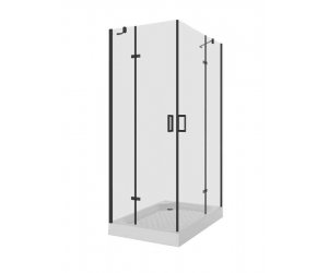 Душевой уголок Niagara Nova 120 х 80 см, профиль черный, стекло прозрачное, NG-6817-08 BLACK