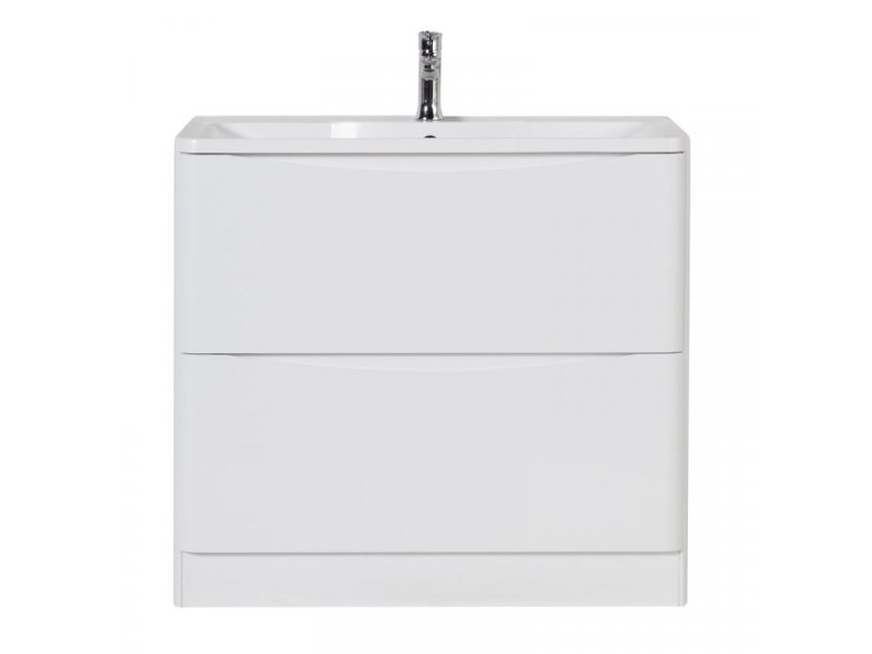 Купить Тумба под раковину BelBagno Acqua-900 ACQUA-900-2C-PIA-BL, 90 см, цвет Bianco Lucido