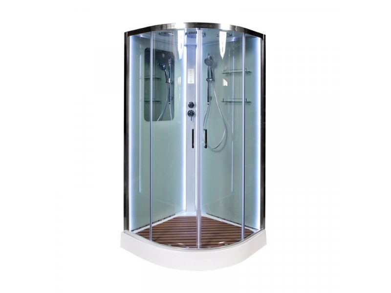 Купить Душевая кабина Deto A 09 90 x 90 см, с крышей, Led