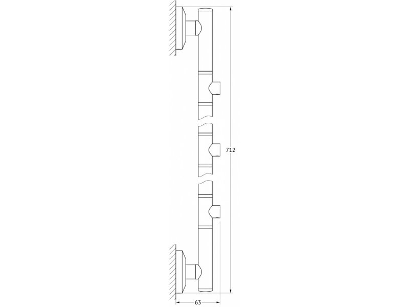 Купить Штанга FBS Standard STA 078 трехпозиционная длина 71 см