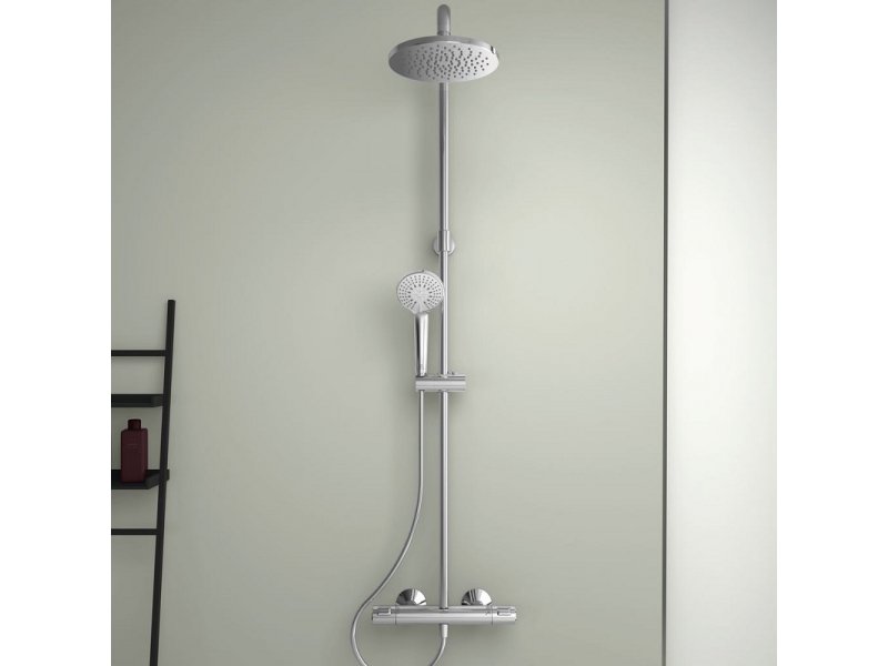 Купить Душевая система Ideal Standard Ceratherm T25 термостатическая, хром глянцевый, A7701AA