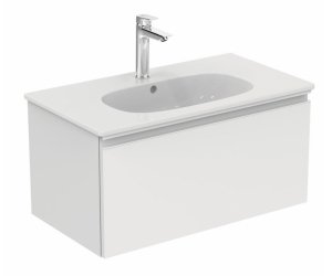 Тумба под раковину Ideal Standard Tesi 80 см, подвесная, белый глянцевый, T0047OV