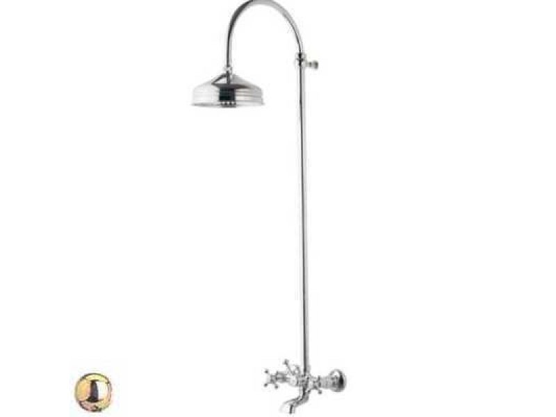 Купить Душевая система Bandini Antica 663920KK06, ручки крестик Antica, золото