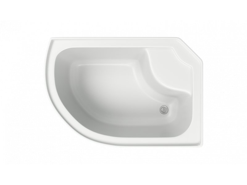 Купить Поддон для душевой кабины Bas Фиджи 120 x 80 см L/R, акриловый, асимметричный, белый (Па00007/Па00008)