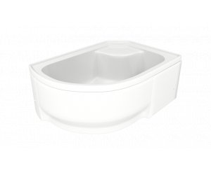 Поддон для душевой кабины Bas Фиджи 120 x 80 см L/R, акриловый, асимметричный, белый (Па00007/Па00008)