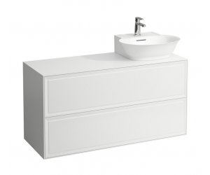 Тумба под раковину Laufen New Classic 117.7 х 45.7 х 60 см, 4.0608.8.085.631.1, подвесная, белый глянцевый, вырез справа