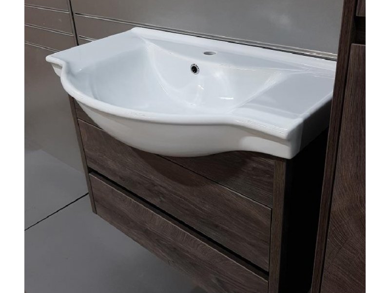 Купить Тумба под раковину Aquanet Сидней 60 243668, цвет - дуб рошелье