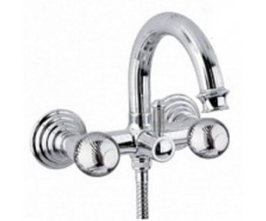 Смеситель Cezares Olimp VD-01-M цвет хром, ручки круглые металл