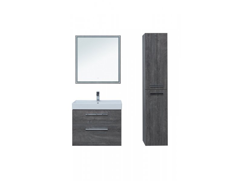 Купить Тумба под раковину Aquanet Nova Lite 75, 2 ящика, дуб рошелье (242260)