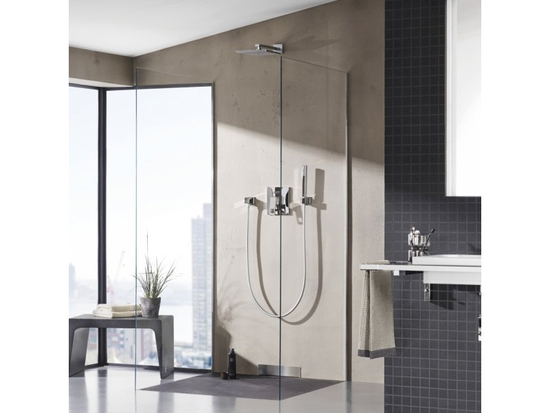 Купить Верхний душ Grohe Rainshower Allure 26054000, 229*229 мм, 1 режим струи, с держателем без ограничения расхода воды, 22,9 см