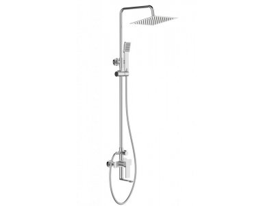 Душевая система BelBagno Romano ROMANO-VSCM-CRM, квадратный верхний душ 25 см, хром