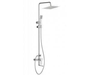 Душевая система BelBagno Romano ROMANO-VSCM-CRM, квадратный верхний душ 25 см, хром
