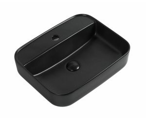Раковина Aquanet Soul-2-MB 50 x 40 x 14 см, накладная, черный матовый, 273670