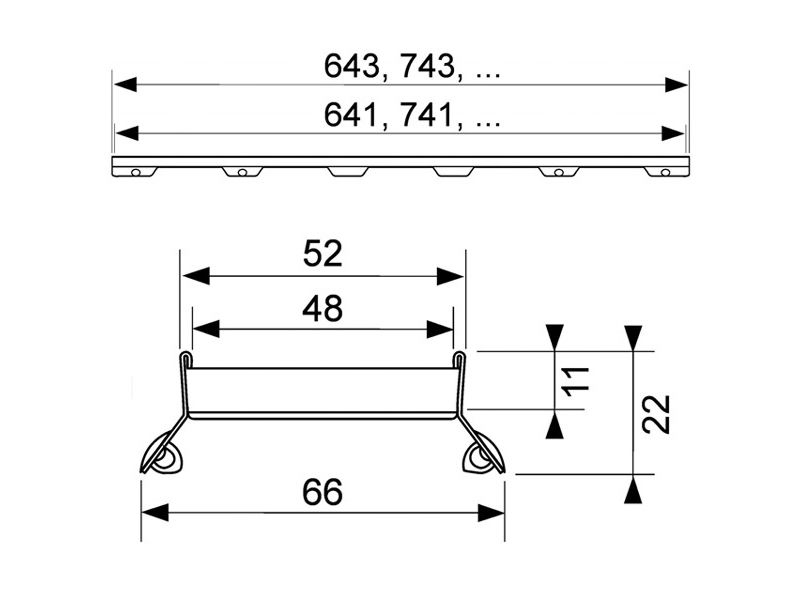 Купить Дизайн-решетка TECE Drainline Plate II 600772 70 см под плитку
