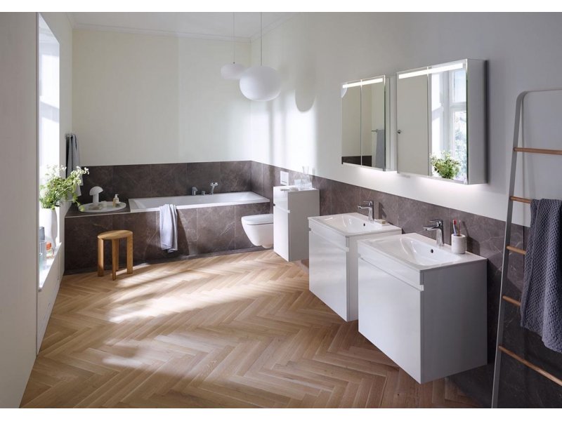 Купить Шкаф-пенал Geberit Renova Plan, 39 х 70 см, цвет белый глянцевый, 501.921.01.1
