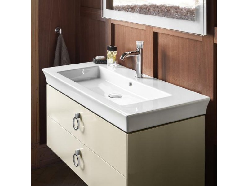 Купить Раковина Duravit White Tulip 105 см, белый, 2363100000