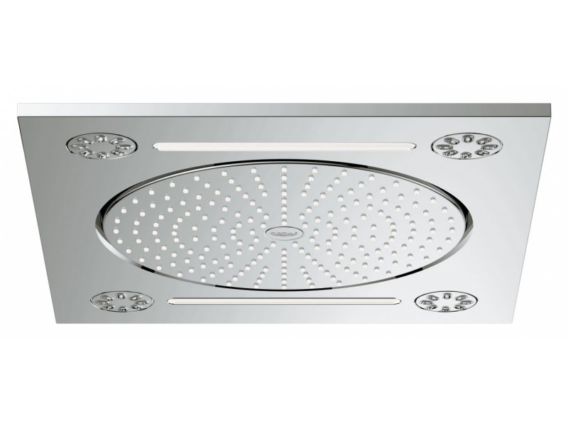 Купить Верхний душ Grohe Rainshower F-series 27939001, 381x17x 456 мм, 3 режима струи