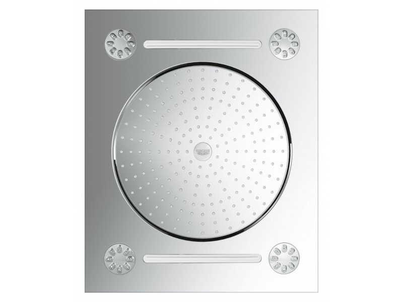 Купить Верхний душ Grohe Rainshower F-series 27939001, 381x17x 456 мм, 3 режима струи
