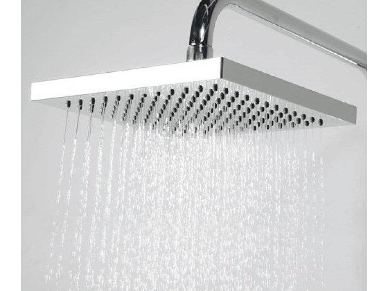 Купить Душевой гарнитур WasserKRAFT A017 с верхним душем 200*200 мм, хром