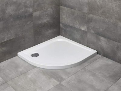 Поддон для душа Radaway Delos E, 80 х 90 см, четверть круга, SDE9080-01L/R