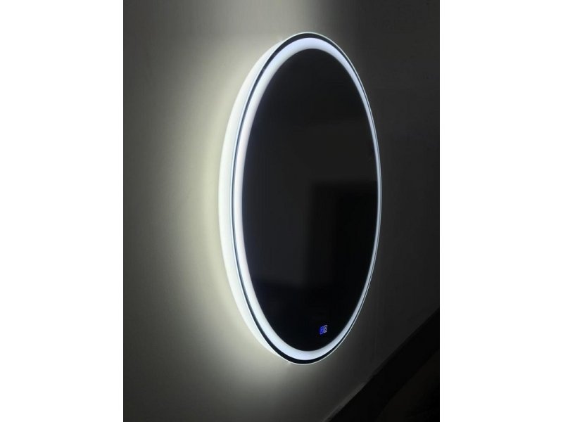 Купить Зеркало BelBagno SPC-RNG-700-LED-TCH-WARM 70 см со встроенным светильником, сенсорным выключателем и подогревом