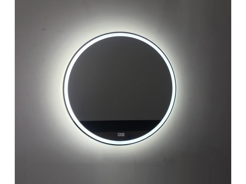 Купить Зеркало BelBagno SPC-RNG-700-LED-TCH-WARM 70 см со встроенным светильником, сенсорным выключателем и подогревом