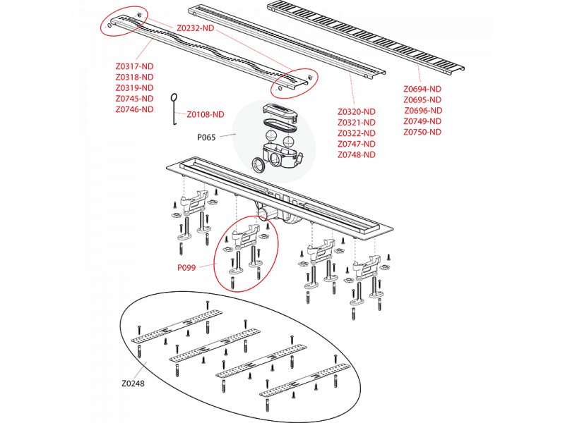 Купить Душевой лоток AlcaPlast Simple APZ8-950M