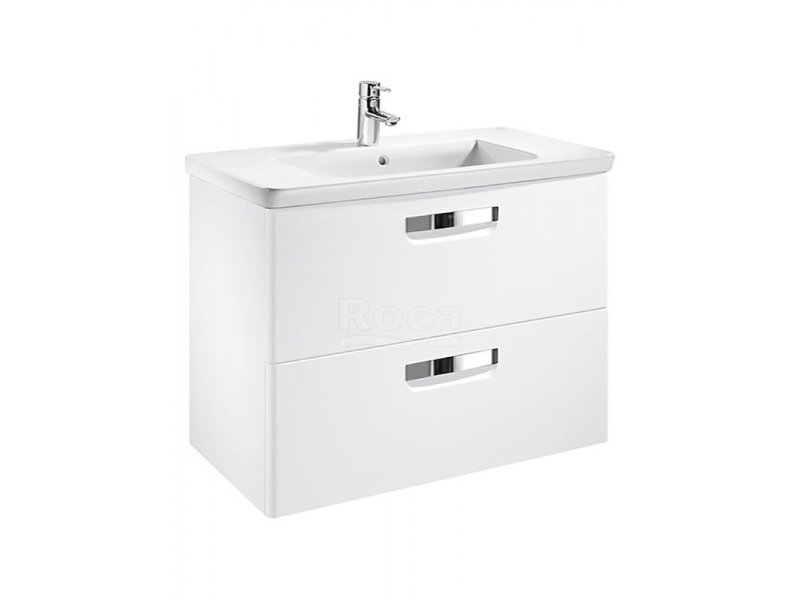 Купить Тумба под раковину Roca The Gap 60 ZRU9302879, цвет белый глянцевый