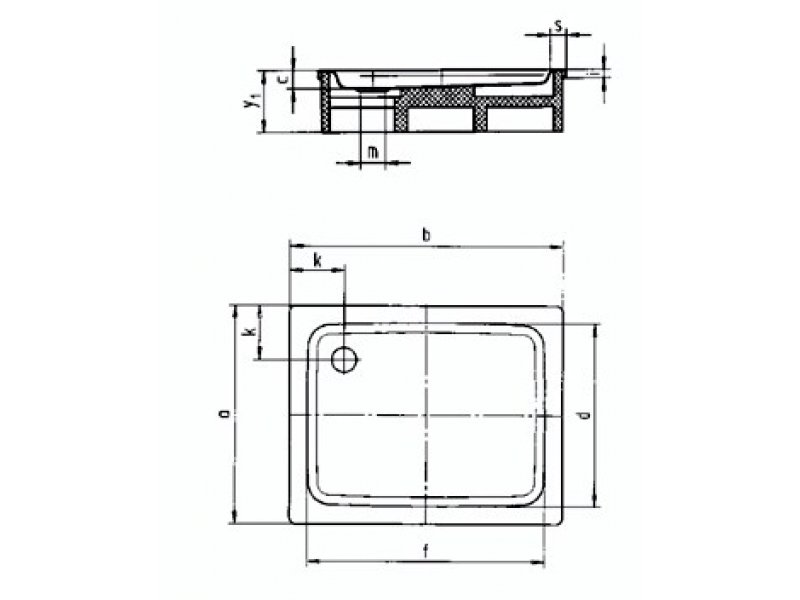 Купить Поддон душевой Kaldewei Duschplan Mod.418-2 90 x 100 x h16 cм, 4318.3500.0001 Anti-slip