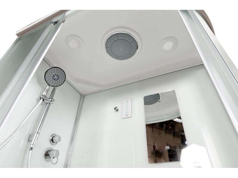 Купить Душевая кабина Deto D D 272S+ эл. L/R 120 x 80 см, с крышей и электрикой