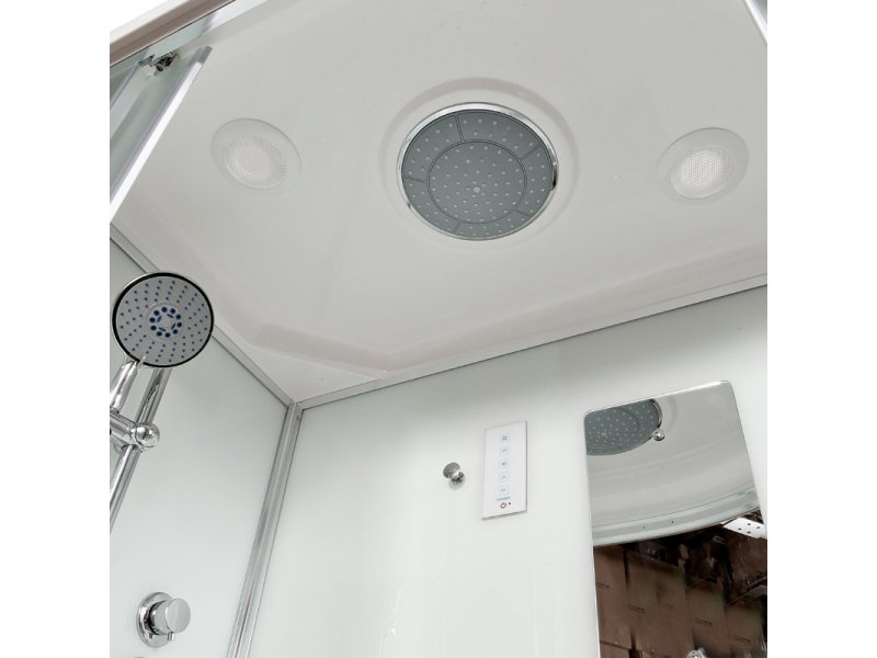 Купить Душевая кабина Deto D D 272S+ эл. L/R 120 x 80 см, с крышей и электрикой