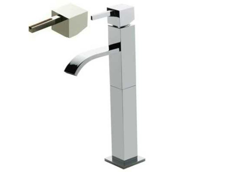 Купить Смеситель Bandini Ice Cube 2 750320SN05LT для раковины, матовый никель/ручка тик