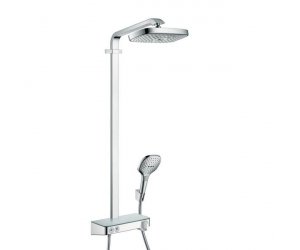 Душевая система Hansgrohe Raindance Select E 300 2jet ST Showerpipe EcoSmart 27283000, хром