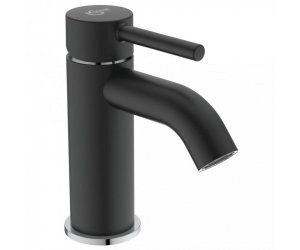 Смеситель Ideal Standard Ceraline BC203U4 для умывальника, черный матовый и хром