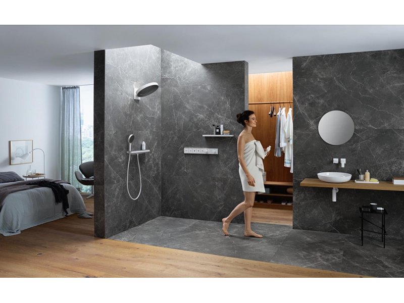 Купить Верхний душ Hansgrohe Rainfinity 26234700, 360 x 360 мм, 3 режима струи, с держателем, белый матовый