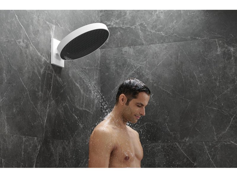 Купить Верхний душ Hansgrohe Rainfinity 26234700, 360 x 360 мм, 3 режима струи, с держателем, белый матовый