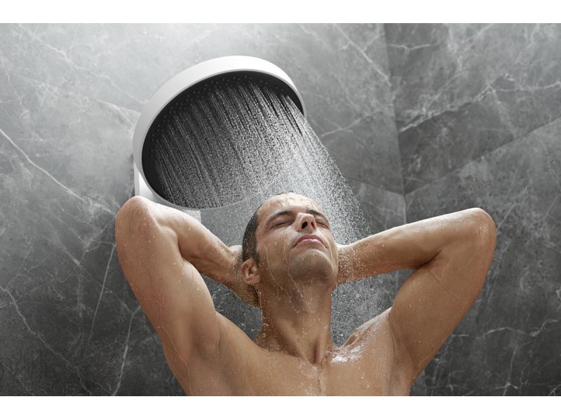 Купить Верхний душ Hansgrohe Rainfinity 26234700, 360 x 360 мм, 3 режима струи, с держателем, белый матовый